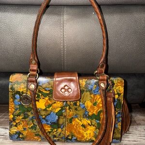 Patricia Nash Multicolor Floral Shoulder Bag